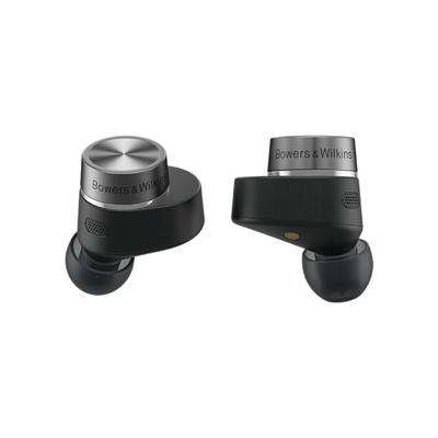 Bowers & Wilkins Pi7 S2 draadloze True Wireless Noice Cancelling hoofdtelefoon met Bluetooth, AptX, actieve ruisonderdrukking (ANC) en geïntegreerde microfoons, satijn zwart