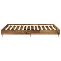 Bedframe zonder matras 150x200 cm spaanplaat bewerkt hout - thumbnail