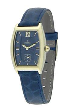 Horlogeband Festina F16027-3 Leder Blauw 16mm Horlogeband Festina F16027-3 Leder Blauw 16mm