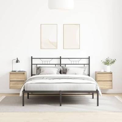 Nachtkastjes 2 st wandgemonteerd 38x34x40 cm sonoma eikenkleur