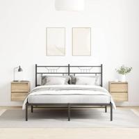 Nachtkastjes 2 st wandgemonteerd 38x34x40 cm sonoma eikenkleur - thumbnail