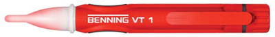 Benning VT 1 Contactloze spanningstester CAT III 1000 V, CAT IV 600 V Akoestisch, LED