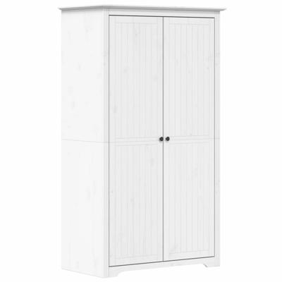 Kledingkast BODO 99x53,5x173 cm massief grenenhout wit