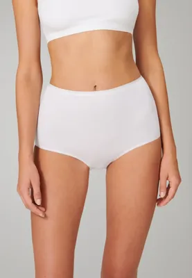 2-Pack Taille dames slip 95/5 Organic - Hoge biologisch katoenen dames onderbroeken - Maxi ondergoed
