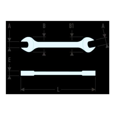 Facom steeksleutel 3,2 x 5,5 mm l90mm - 44.3.2X5.5