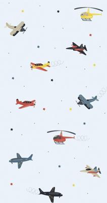 Noordwand Kids Walls Behang met vliegtuigen en helikopters - 45817