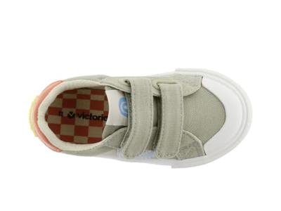 Kindersneakers van gekleurd canvas Tribu Tiras Lona VICTORIA® kaki