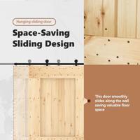 VidaXL Deur narvik 80x210 cm massief grenenhout - thumbnail