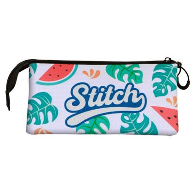 Lilo & Stitch Triple Pencil case Frog Multicolour Lilo & Stitch Triple Pencil case Frog Multicolour