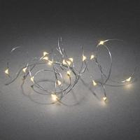 Konstsmide 1461-890 Lichtketting met batterijen Binnen werkt op batterijen Aantal lampen 40 LED Barnsteen Verlichte lengte: 3.90 m - thumbnail
