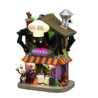 Lemax quick-bite spider diner verlicht huisje Spooky Town 2025 - thumbnail