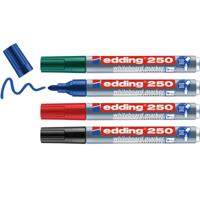 Edding 4-250-4-2 Whiteboardmarkerset Blauw, Groen, Rood, Zwart 4 stuk(s) - thumbnail