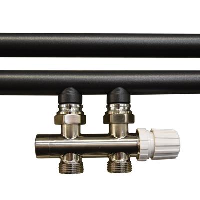 Onderblok Boss & Wessing Rio Thermostatisch 3/4&apos;&apos; Geborsteld Staal Recht Boss & Wessing