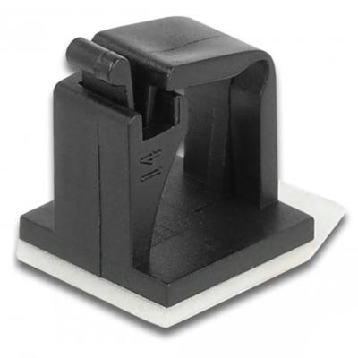 Delock Kabelhouder met vergrendeling zelfklevend zwart 10 stuks