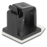 Delock Kabelhouder met vergrendeling zelfklevend zwart 10 stuks - thumbnail