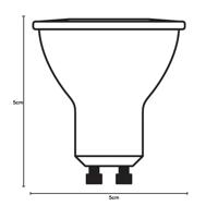 OSRAM HOMELIGHTING 4058075453661 LED-lamp Energielabel F (A - G) GU10 Reflector 7 W = 80 W Koudwit (Ø x l) 50 mm x 52 mm 1 stuk(s) - thumbnail