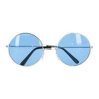 Boland Partybril hippie xl blauw - thumbnail