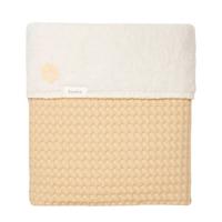Koeka Oslo baby wiegdeken wafel/teddy 75x100 cm Shadow Green - thumbnail