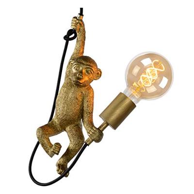 Lucide EXTRAVAGANZA CHIMP - Hanglamp - Ø 17,6 cm - 1xE27 - Zwart