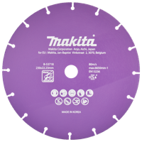 Makita Accessoires Doorslijpschijf 230x22,23x1,3mm - B-53718 B-53718 - thumbnail