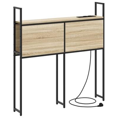 Opberghoofdbord met hoofdeinde met opslag Sonoma eiken 75 cm Bewerkt hout Opberghoofdbord met hoofdeinde met opslag Sonoma eiken 75 cm Bewerkt hout