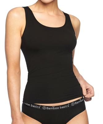 2-pak hemden dames - brede band - Anna - Bamboe onderhemd ronde hals - huidvriendelijk - XL - Wit - Top - Singlet - XL - XL - XL - XL - XL -