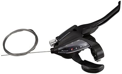 Versteller (rechts) met remhendel 7 speed Shimano ST-EF500-4 - 4 vingers - zwart