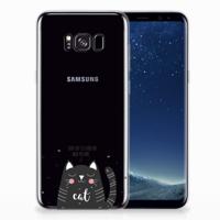 Samsung Galaxy S8 Plus Telefoonhoesje met Naam Cat Good Day - thumbnail
