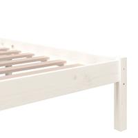 Bedframe massief hout wit 90x200 cm - thumbnail