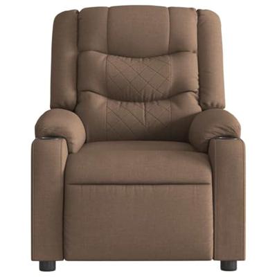Fauteuil verstelbaar stof bruin