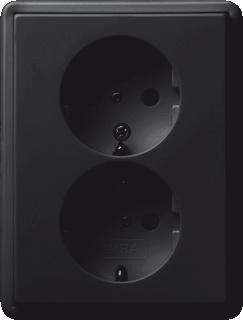 GIRA WCD 2-VOUD RA KB ZWART SC