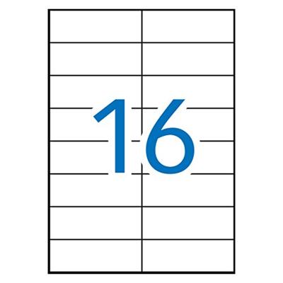 Apli Gekleurde etiketten ft 105 x 37 mm (b x h), geel, 1.600 stuks, 16 per blad, doos van 100 blad Apli Gekleurde etiketten ft 105 x 37 mm (b x h), geel, 1.600 stuks, 16 per blad, doos van 100 blad