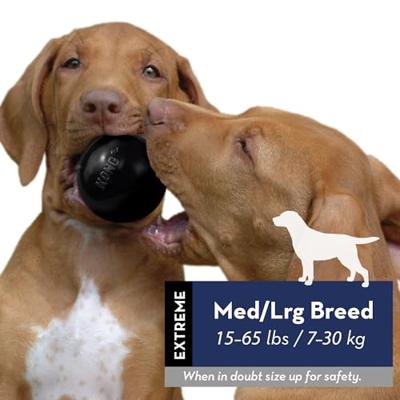 KONG EXTREME RUBBER BAL ZWART MEDIUM 7,5X7,5X7,5 CM