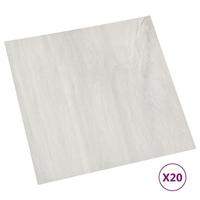 VidaXL Vloerplanken 20 st zelfklevend 1,86 m² pvc crèmekleurig - thumbnail