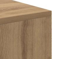 Bureau artisanaal eikenkleurig 102 x 50 x 75 cm Bewerkt hout - thumbnail
