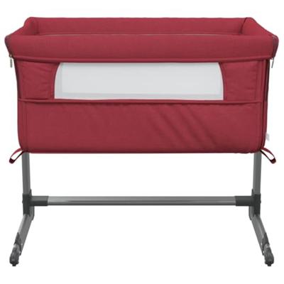 Babybox met matras linnen rood - thumbnail