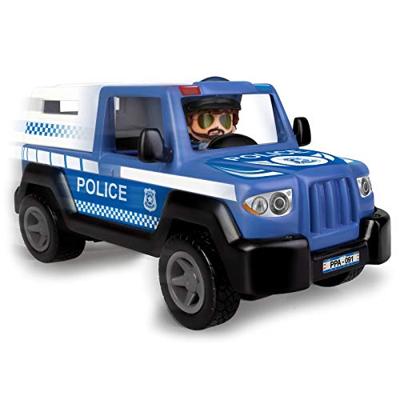 Famosa Pinypon - politiewagen met trailer, boot en speelfiguur