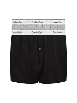 Calvin Klein 2-Pack Wijde Heren Boxershorts - Boxer slim - Katoenen losse mannen boxers
