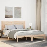 Bedframe extra lang zonder matras massief hout 160x210 cm - thumbnail