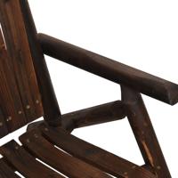 3-delige Loungeset massief vurenhout - thumbnail