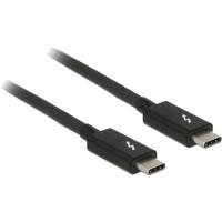 Delock 84847 Thunderbolt-kabel Thunderbolt Aansluitkabel Thunderbolt (USB-C) stekker, Thunderbolt (USB-C) stekker 2.00 m Zwart - thumbnail
