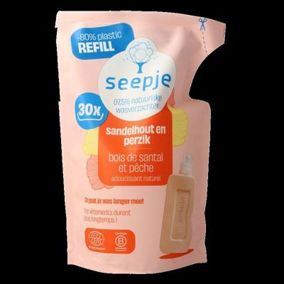 Seepje Wasverzachter sandelhout en perzik navulling 750 Milliliter Seepje Wasverzachter sandelhout en perzik navulling 750 Milliliter