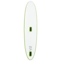 Stand Up Paddleboard opblaasbaar met zeilset groen en wit - thumbnail