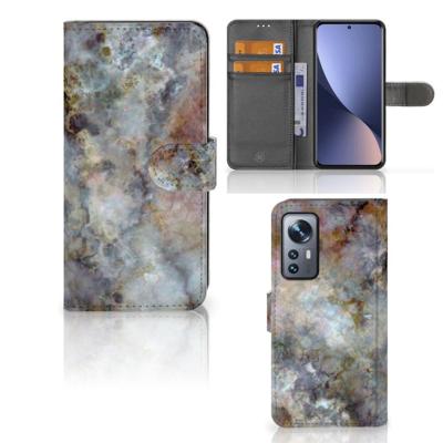 Xiaomi 12 | 12X | Bookcase | Marmer Grijs