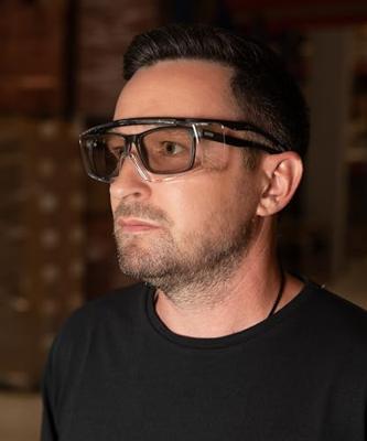 uvex super f OTG 9169585 Veiligheidsbril Incl. UV-bescherming Zwart, Wit