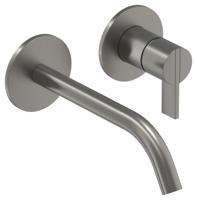 Inbouw Wastafelmengkraan IVY Pact 2-gats Coldstart Geborsteld Metal Black PVD - thumbnail