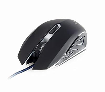 Gaming muis USB, zwart/blauw Gaming muis USB, zwart/blauw