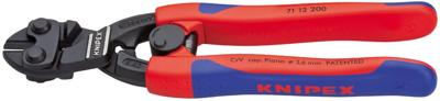 Knipex CoBolt® compacte boutensnijtang | Slanke meer-componentengrepen | Zwart geatramenteerd | Lengte 200 mm - 71 12 200 SB