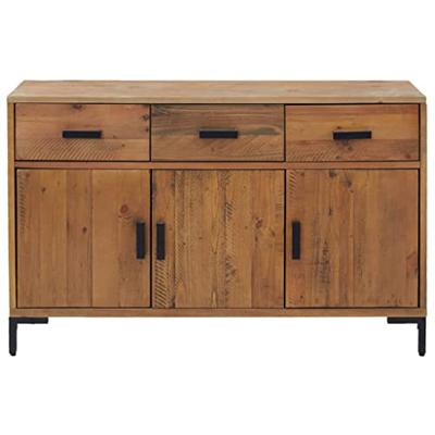 Dressoir 110x35x70 cm massief grenenhout bruin