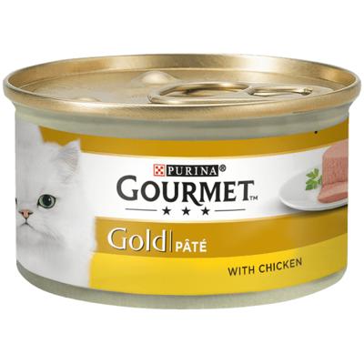 Purina Nestle Gourmet Gold - zalm en kip -85 g nat kattenvoer